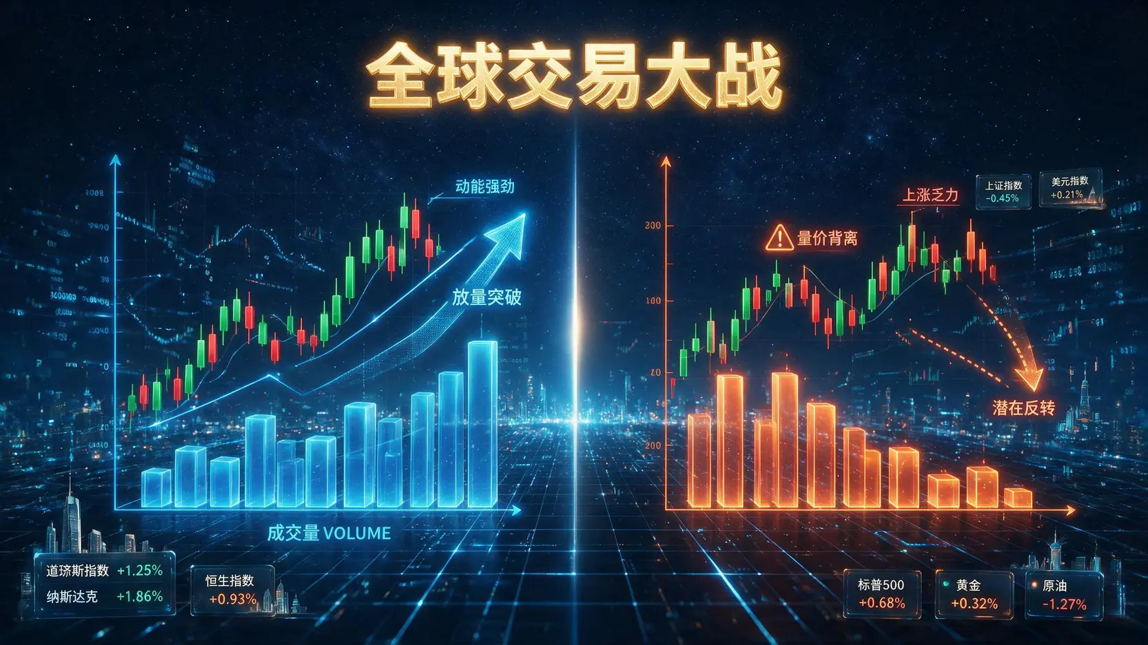 港股成交量查詢全攻略:掌握主力資金動向的必學技巧 放量突破與量價背離的技術對比圖