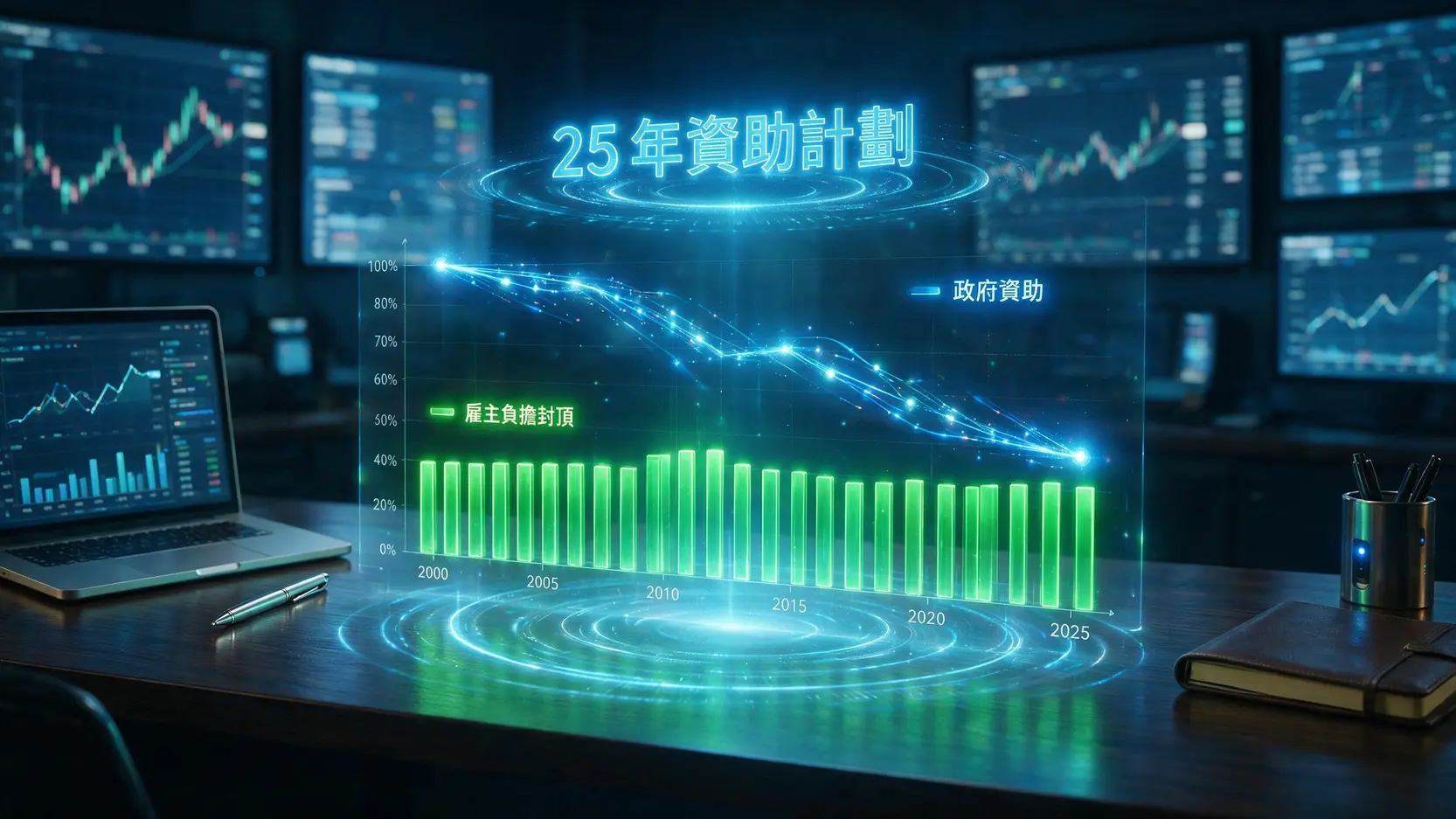 【MPF對沖取消】2026強積金對沖機制懶人包:遣散費計算與僱主資助一覽 政府25年取消強積金對沖資助計劃圖表
